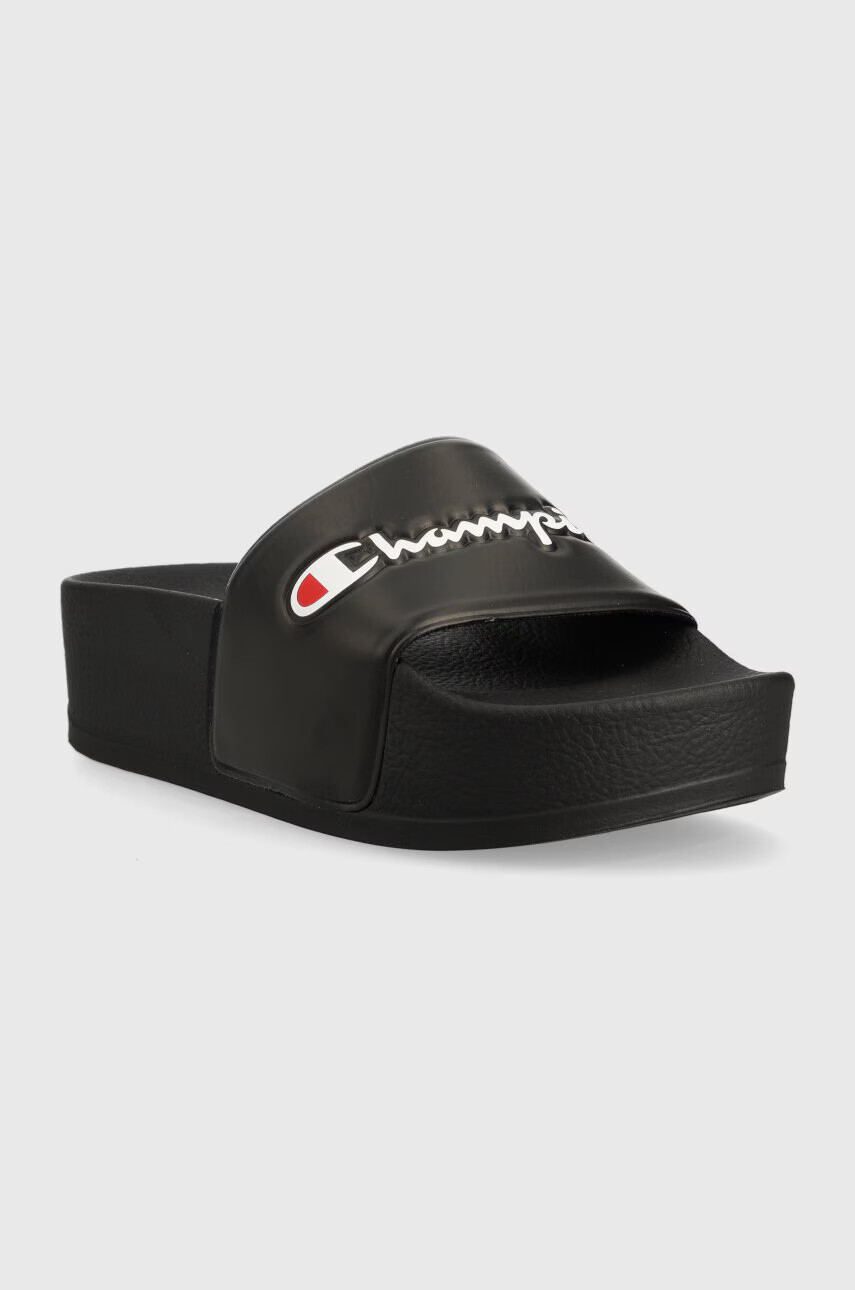 Champion Чехли в черно с платформа - Pepit.bg