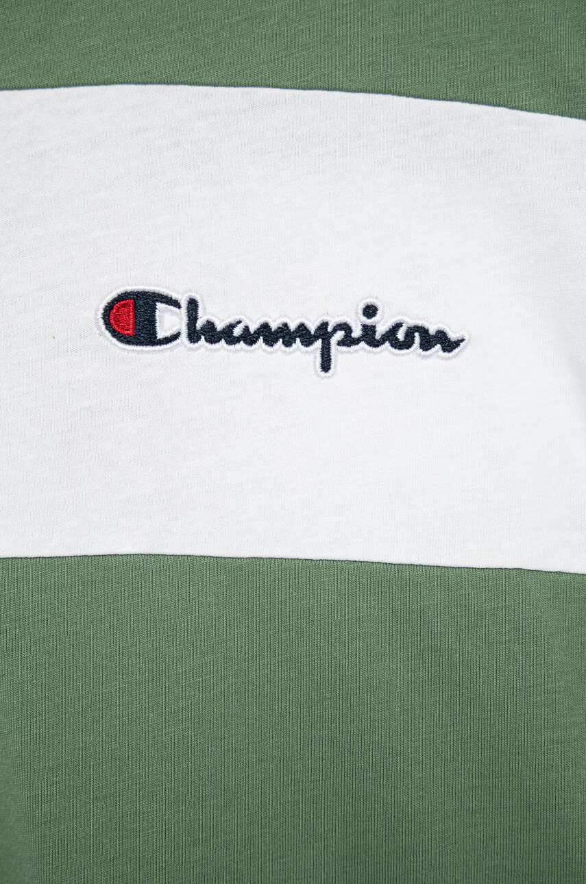 Champion Детска памучна тениска 305959 в зелено с апликация - Pepit.bg
