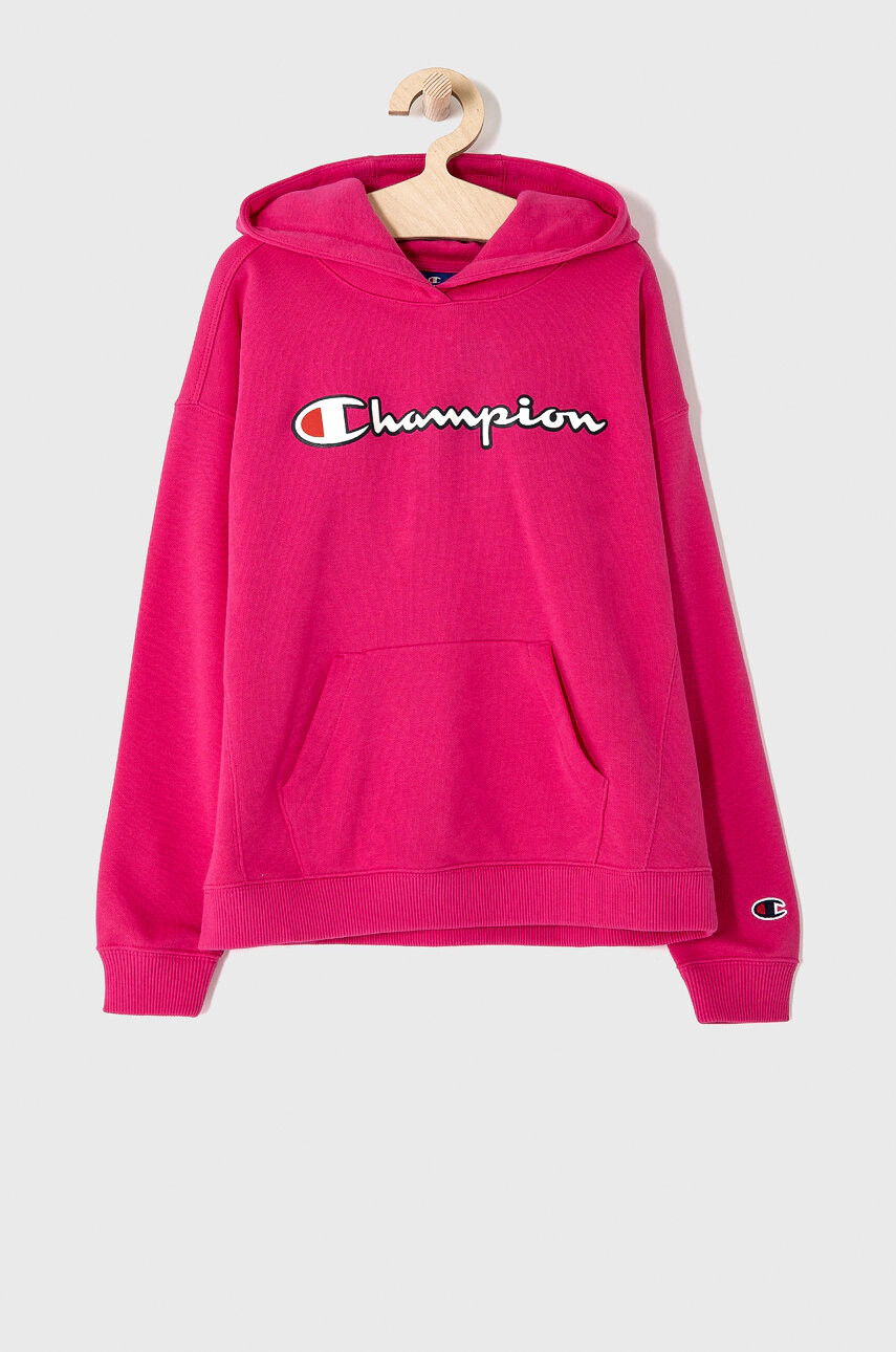 Champion Детски суичър 403780 в розово с апликация - Pepit.bg