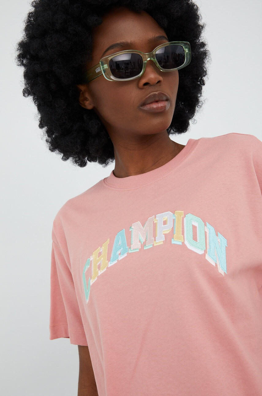 Champion Памучна тениска 114969 в розово - Pepit.bg
