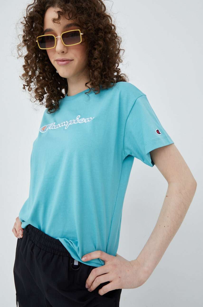 Champion Памучна тениска 115351 в сиво - Pepit.bg