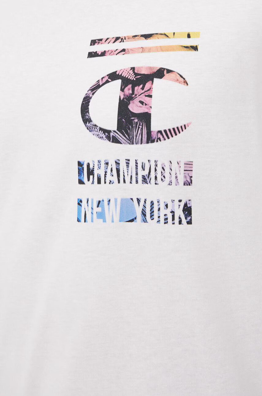 Champion Памучна тениска в черно с принт - Pepit.bg