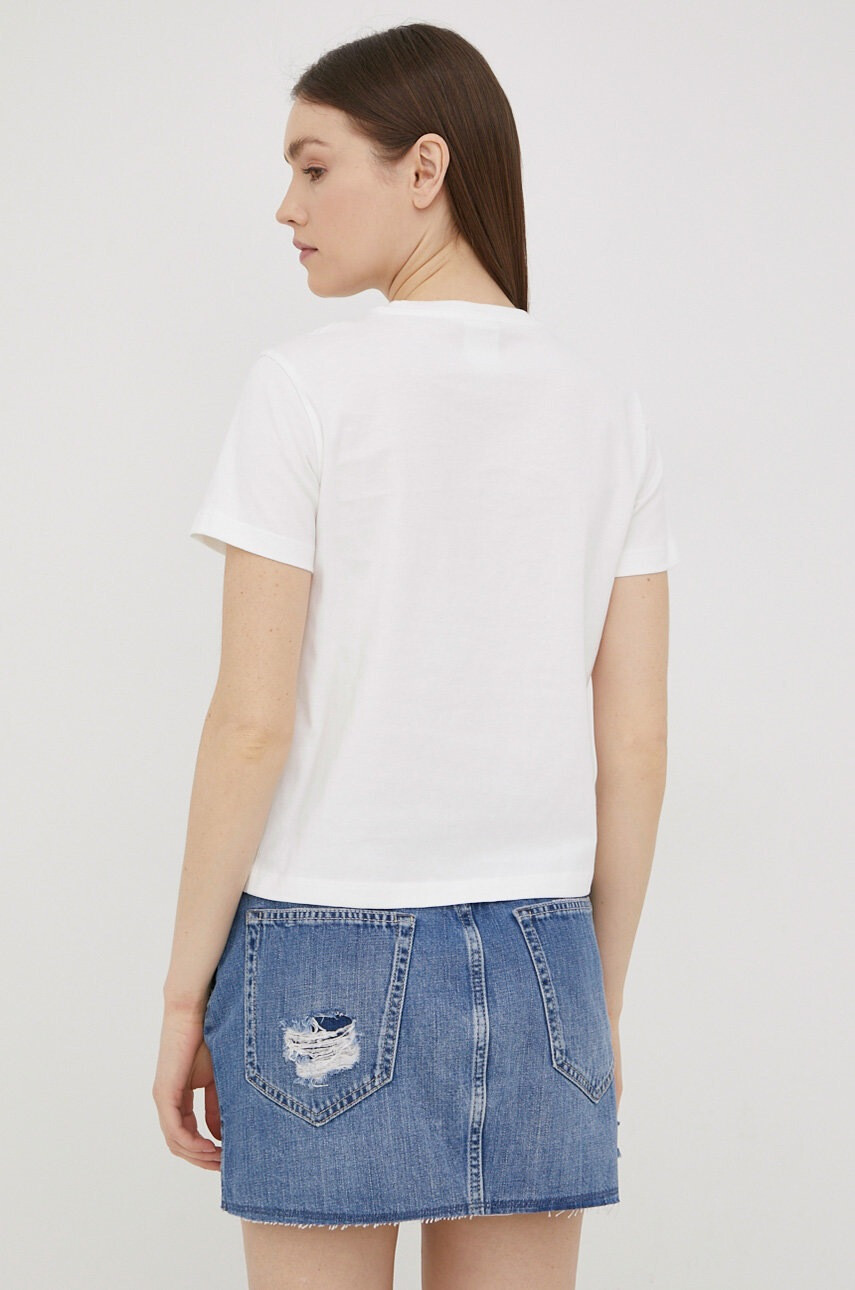 Champion Памучна тениска X Smiley 115936 в бяло - Pepit.bg