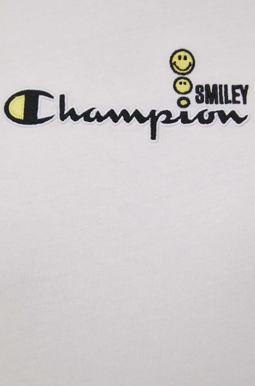 Champion Памучна тениска X Smiley 115936 в бяло - Pepit.bg