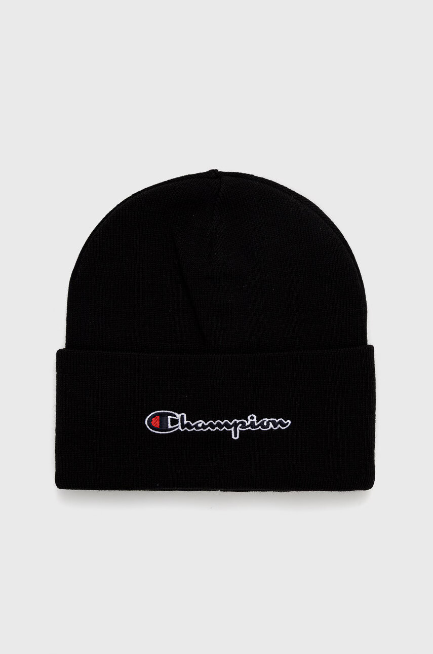 Champion Шапка в черно от плътен трикотаж - Pepit.bg