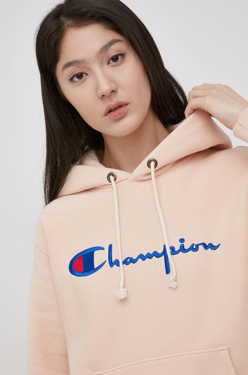 Champion Суичър в сиво с апликация - Pepit.bg