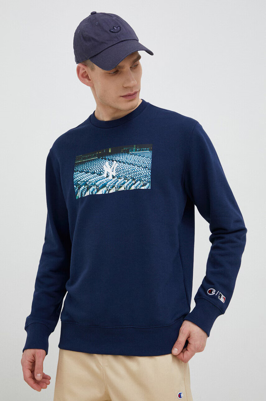 Champion Суичър в тъмносиньо с десен - Pepit.bg