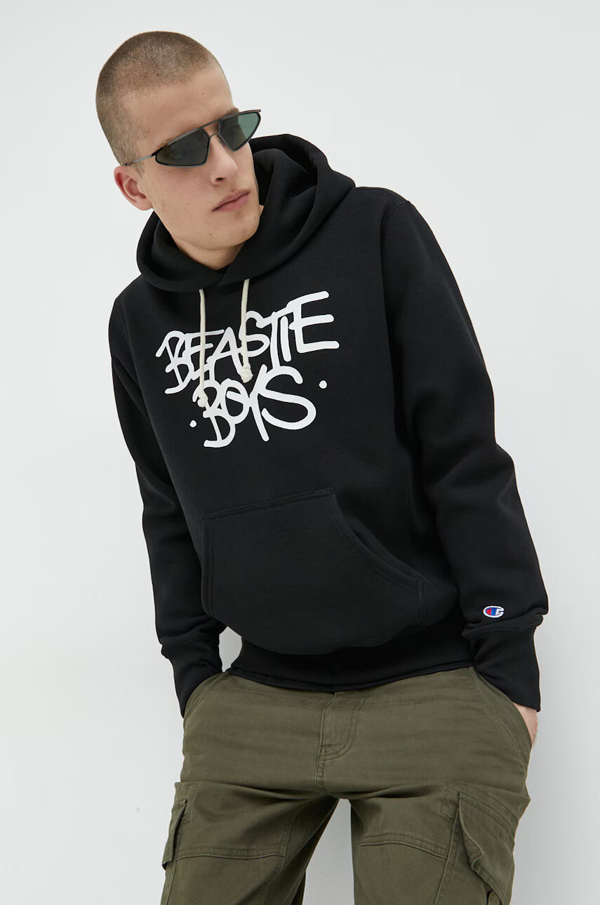 Champion Суичър x Beastie Boys в черно с принт - Pepit.bg