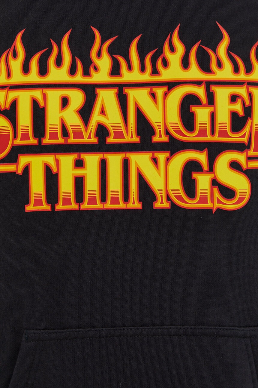 Champion Суичър Xstranger Things в черно с принт - Pepit.bg