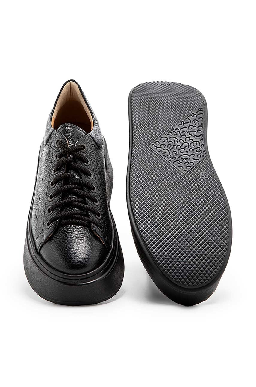Charles Footwear Кожени маратонки в черно - Pepit.bg