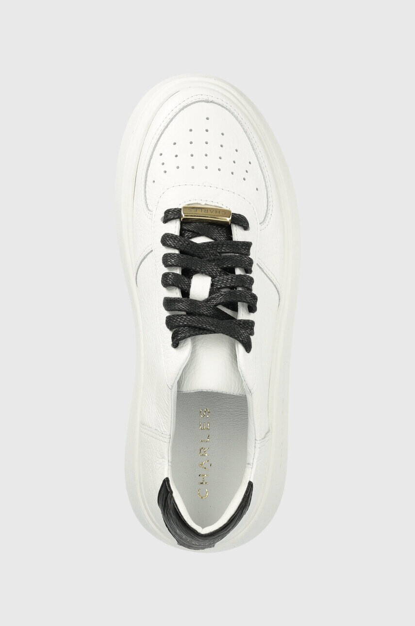 Charles Footwear Кожени маратонки Zara.Sneaker в бяло Zara - Pepit.bg