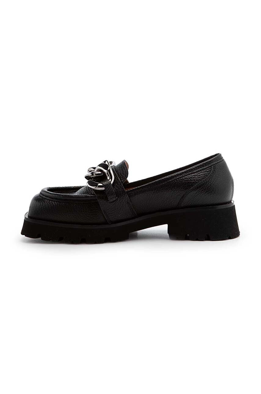 Charles Footwear Кожени мокасини Bella в черно с платформа Bella.Loafer - Pepit.bg