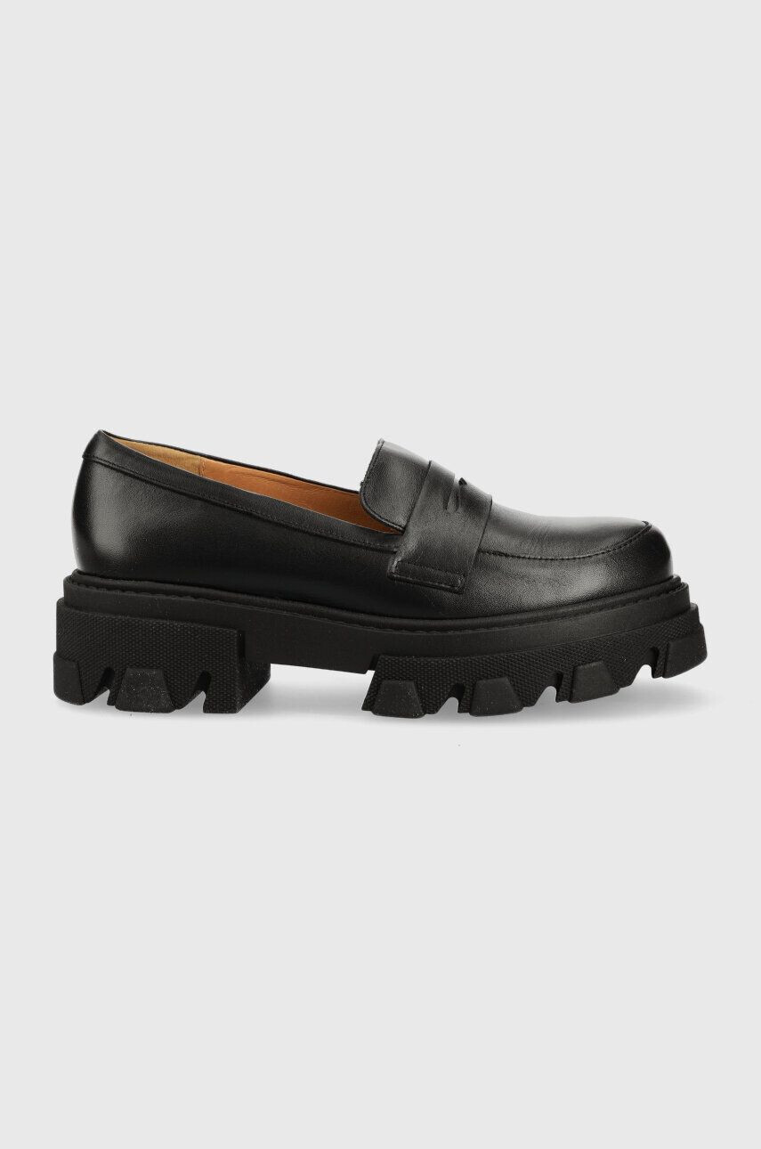 Charles Footwear Кожени мокасини Mey в черно с платформа Mey.Loafer.Basic - Pepit.bg