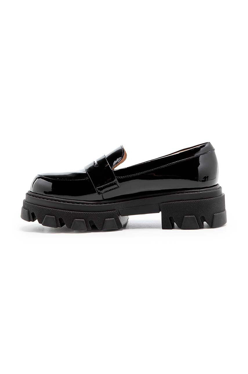 Charles Footwear Кожени мокасини Mey в черно с платформа Mey.Loafer.Basic - Pepit.bg