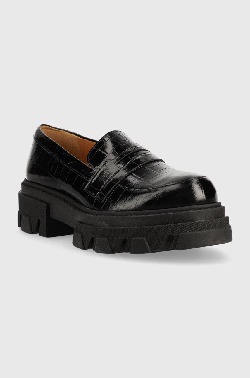 Charles Footwear Кожени мокасини Mey в черно с платформа Mey.Loafer.Basic - Pepit.bg