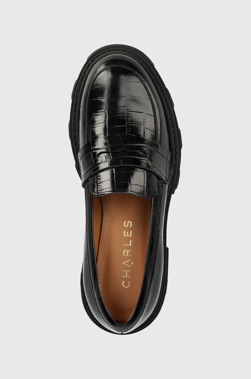 Charles Footwear Кожени мокасини Mey в черно с платформа Mey.Loafer.Basic - Pepit.bg