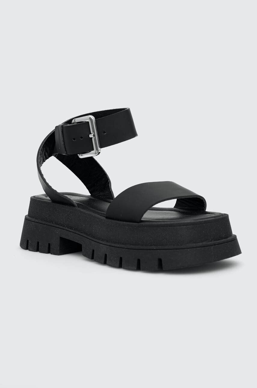 Charles Footwear Кожени сандали Jinny в черно с платформа Jinny.Sandal - Pepit.bg