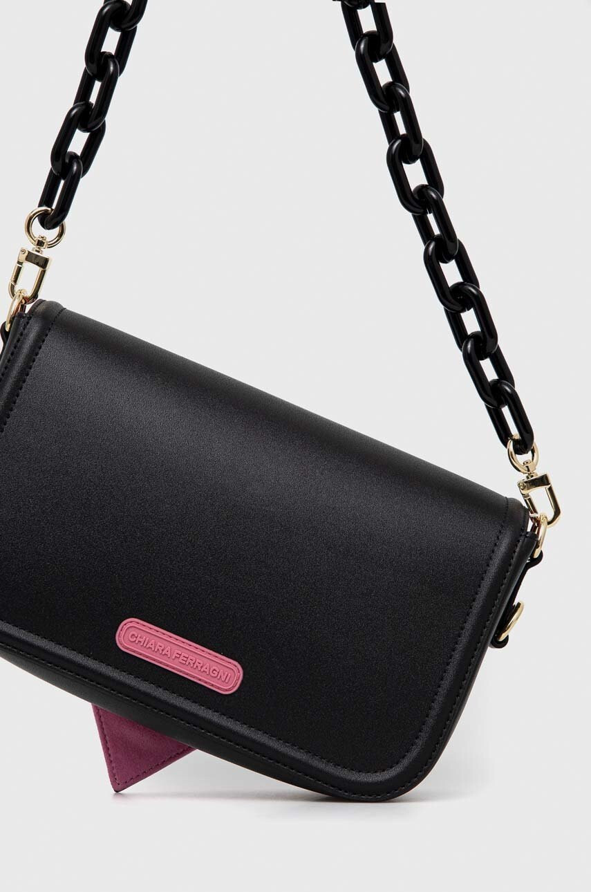 Chiara Ferragni Чанта Eyelike в черно - Pepit.bg