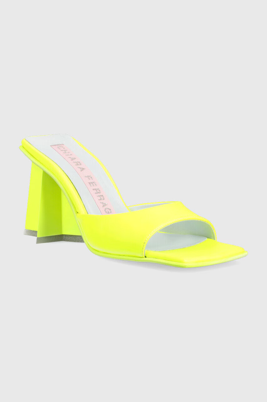 Chiara Ferragni Чехли CF3132_036 в жълто с висок ток CF STAR HEEL 85 - Pepit.bg