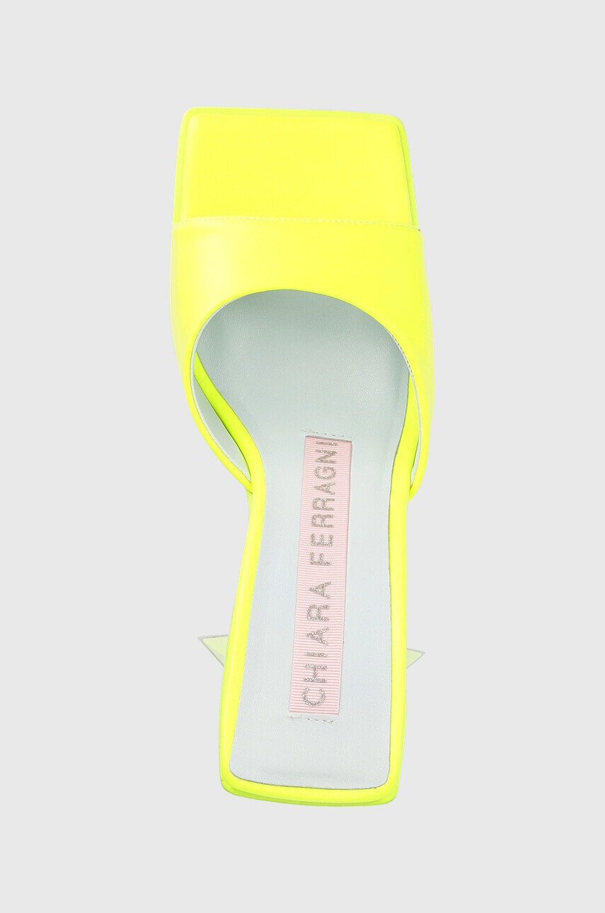 Chiara Ferragni Чехли CF3132_036 в жълто с висок ток CF STAR HEEL 85 - Pepit.bg