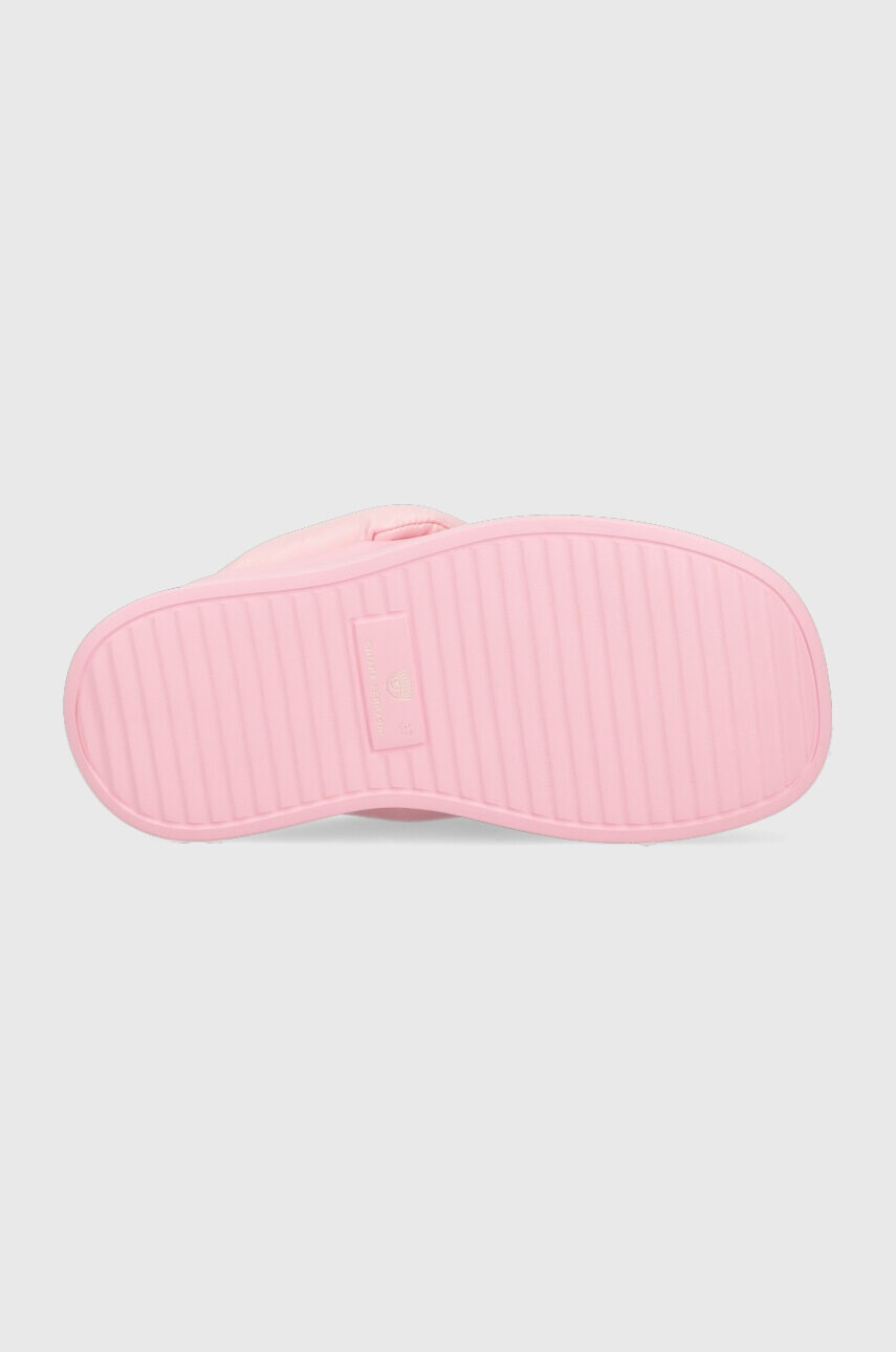 Chiara Ferragni Джапанки CF3149_012 в розово с платформа CF PLATFORM FLIP FLOP - Pepit.bg