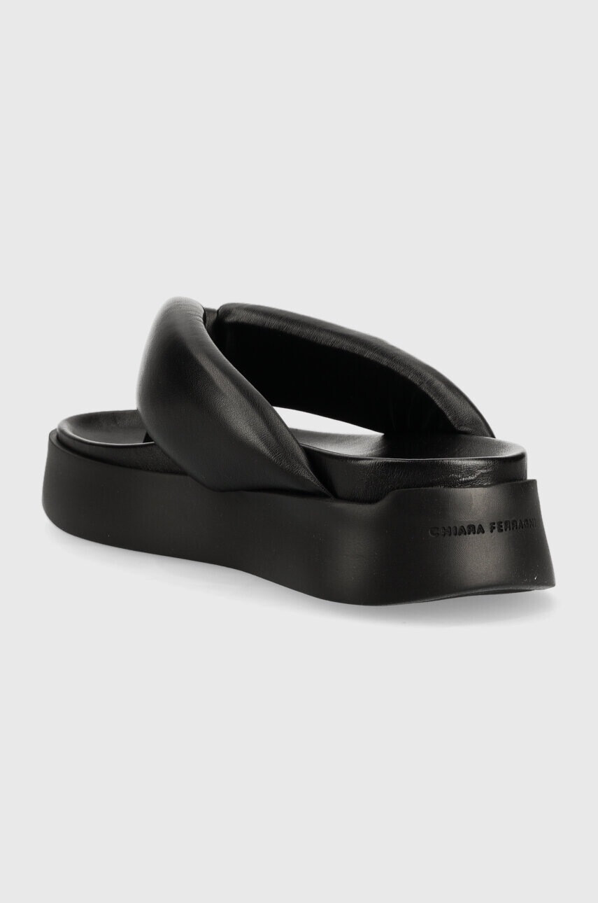Chiara Ferragni Джапанки CF3149 в черно с платформа CF PLATFORM FLIP FLOP - Pepit.bg