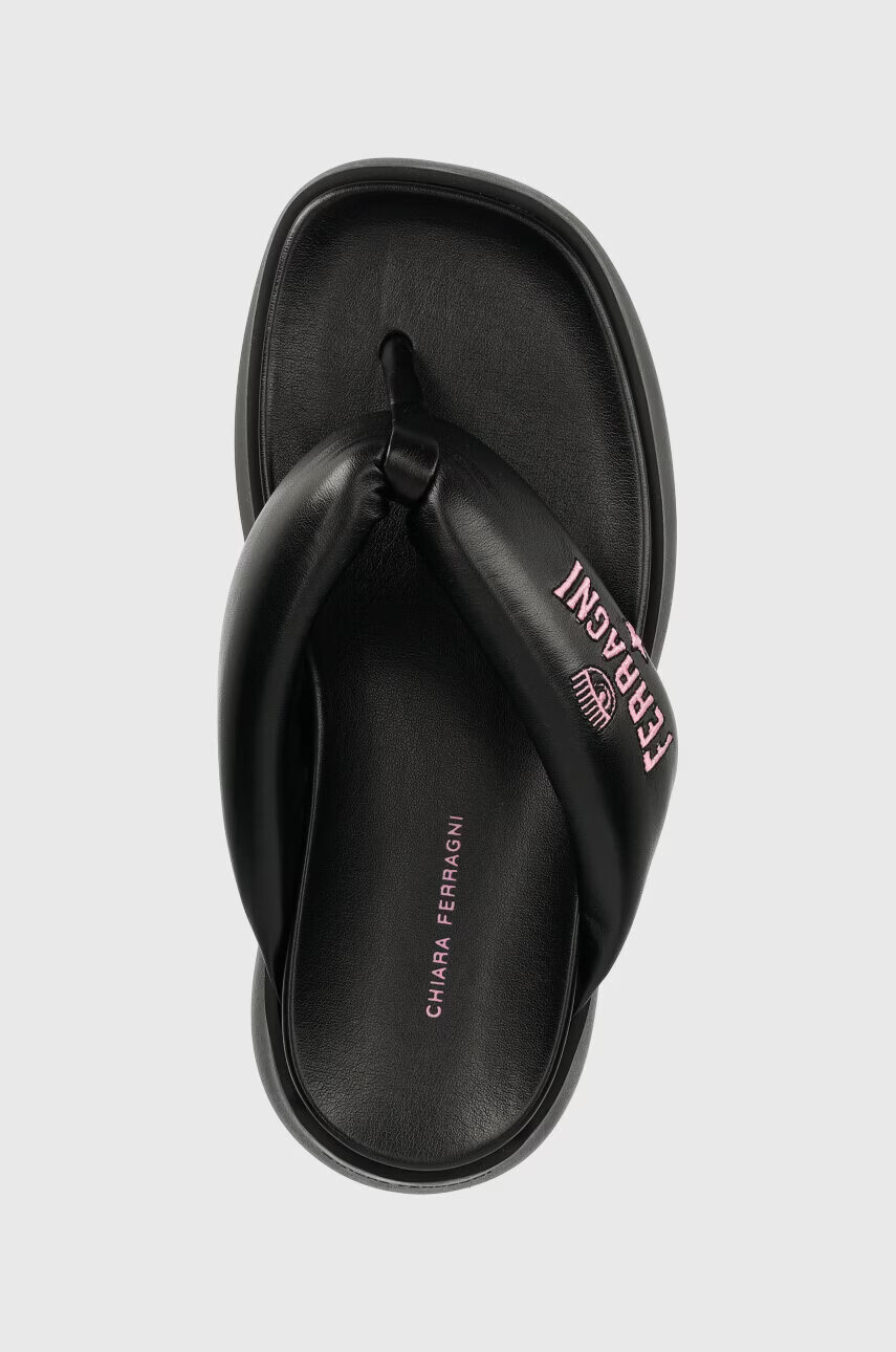 Chiara Ferragni Джапанки CF3149 в черно с платформа CF PLATFORM FLIP FLOP - Pepit.bg