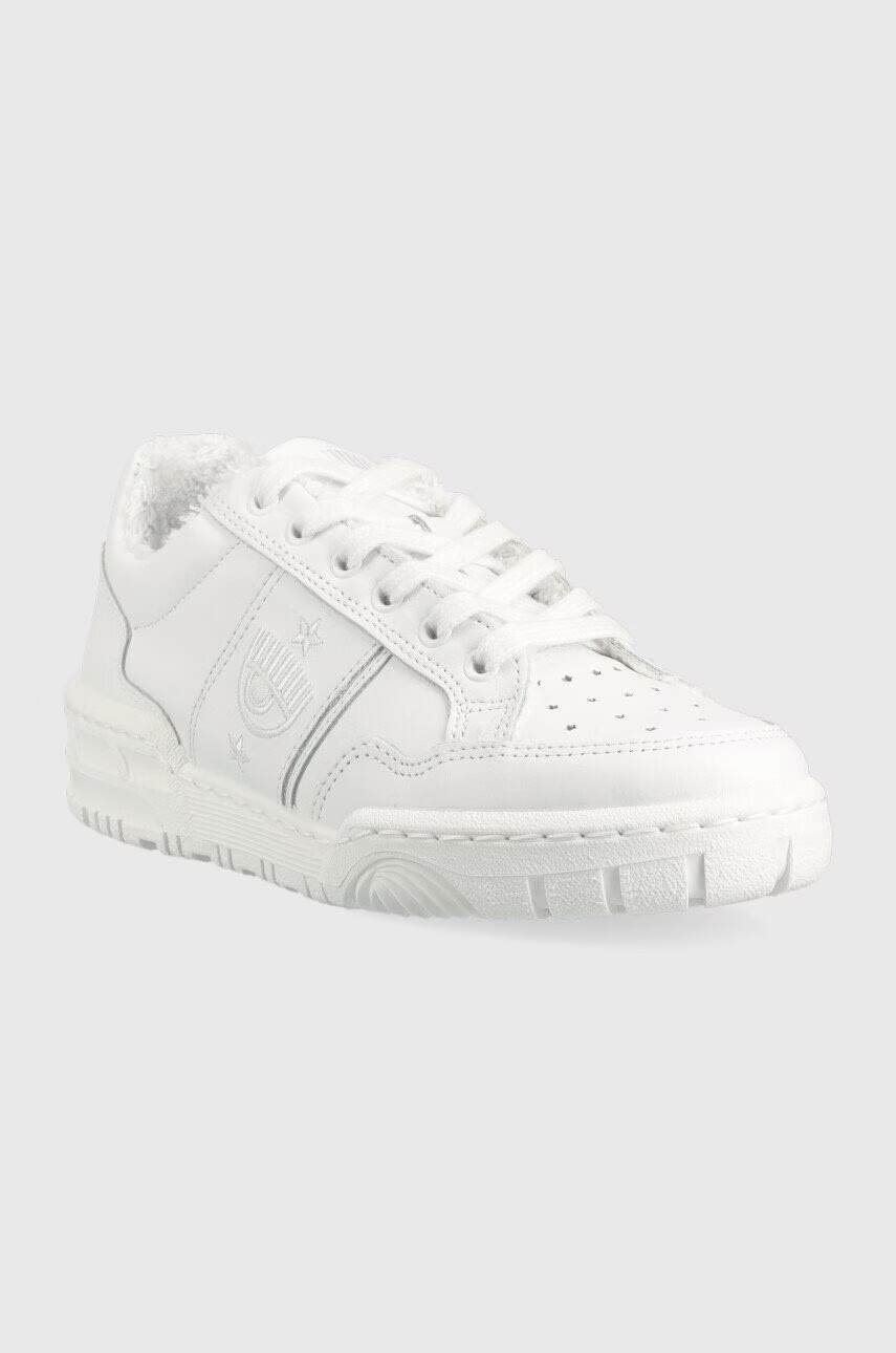 Chiara Ferragni Кожени маратонки CF3109_009 в бяло CF1 LOW - Pepit.bg