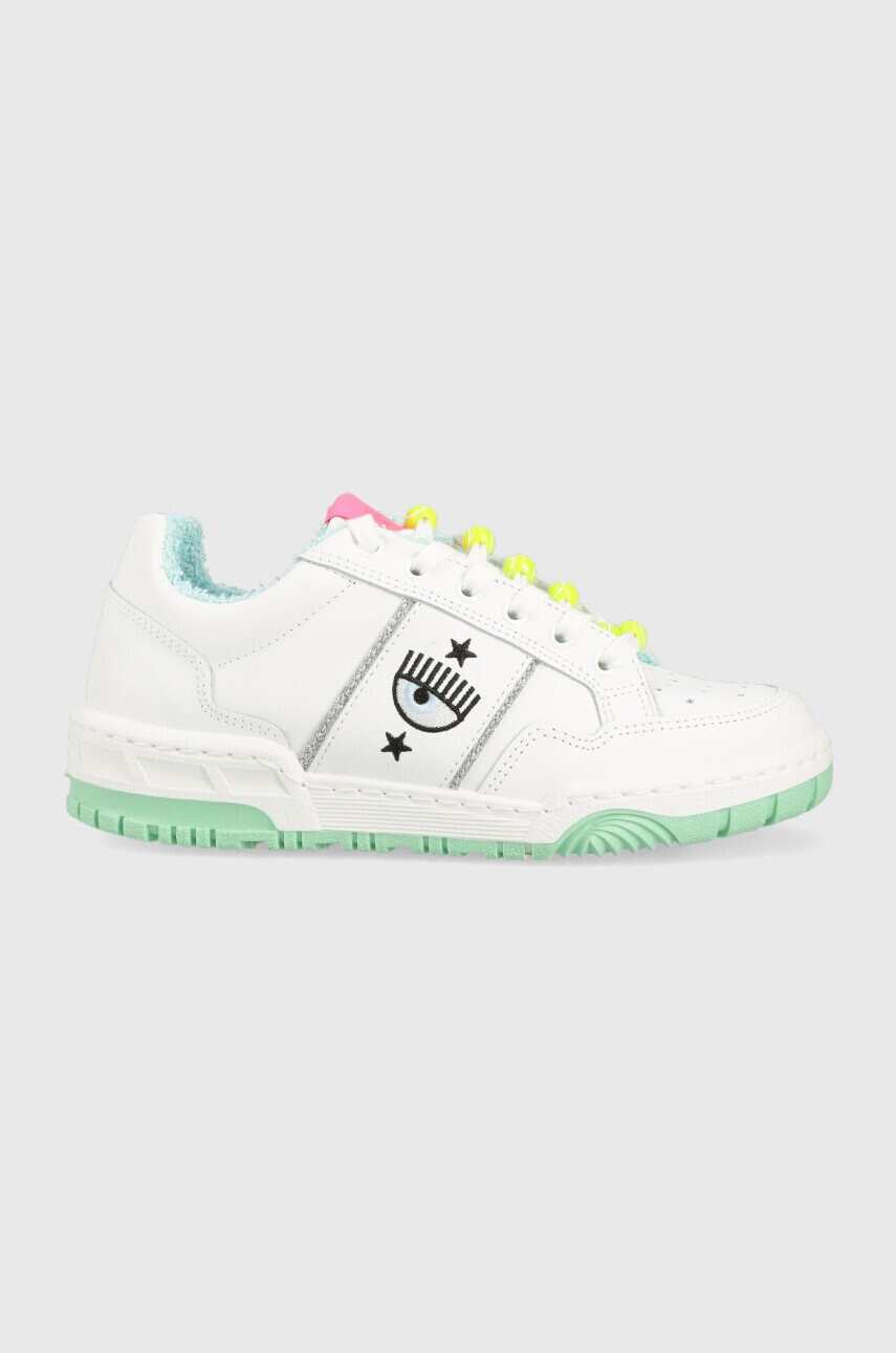 Chiara Ferragni Кожени маратонки CF3112_009 в бяло CF1 LOW - Pepit.bg