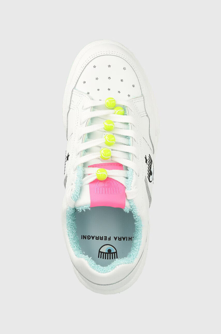 Chiara Ferragni Кожени маратонки CF3112_009 в бяло CF1 LOW - Pepit.bg