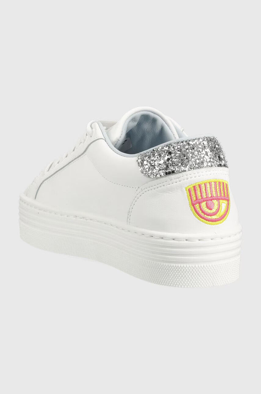Chiara Ferragni Кожени маратонки CF3121_064 в бяло CF TENNIS LOW - Pepit.bg