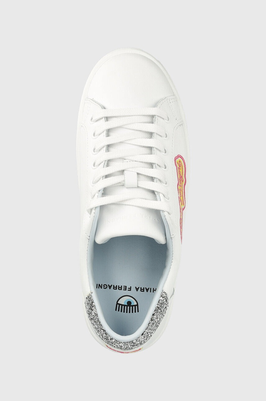 Chiara Ferragni Кожени маратонки CF3121_064 в бяло CF TENNIS LOW - Pepit.bg