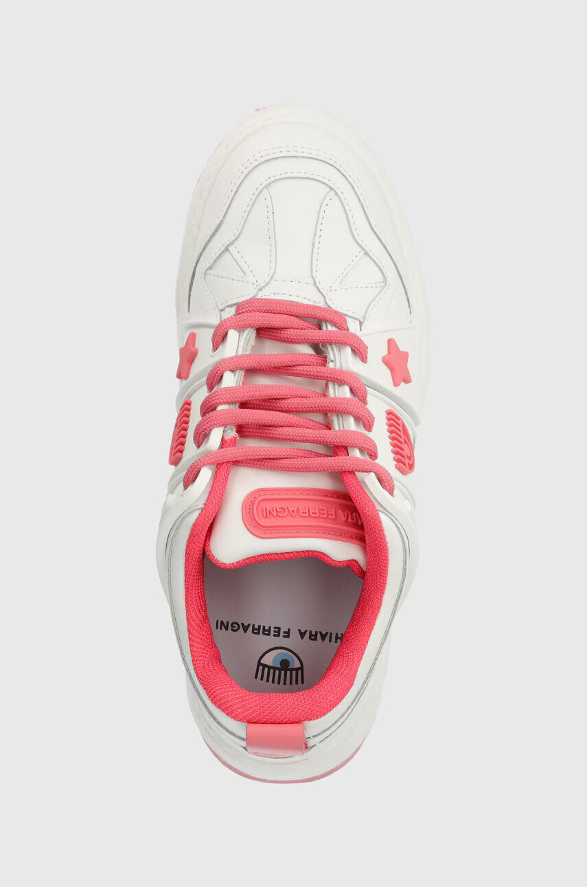 Chiara Ferragni Кожени маратонки CF3215_072 в бяло CF3215_072 - Pepit.bg