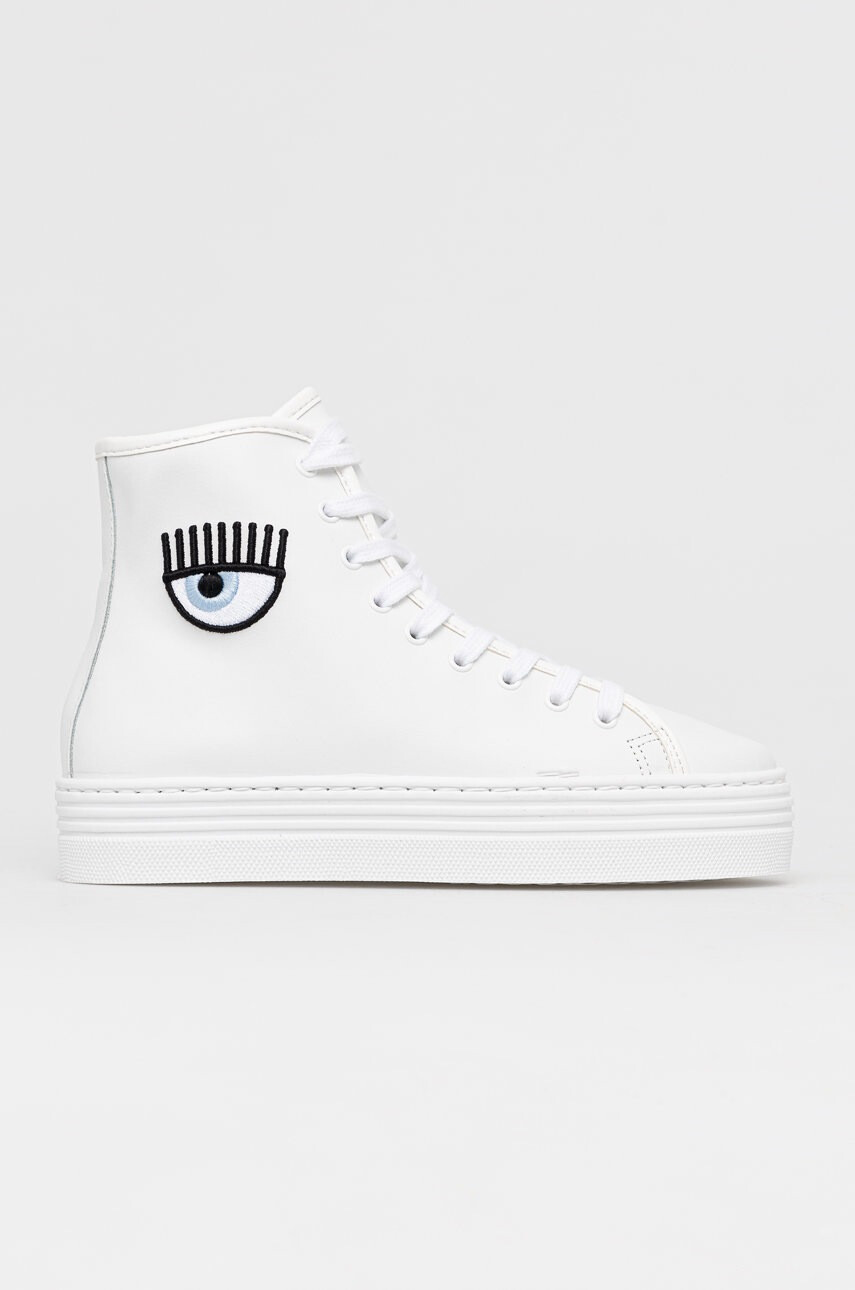Chiara Ferragni Кожени обувки High Eye Heart - Pepit.bg