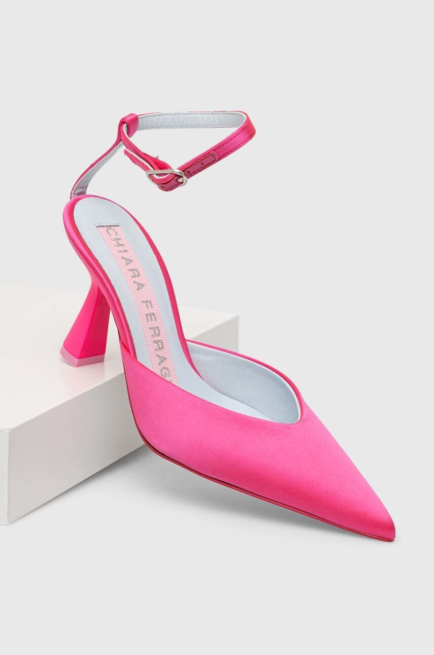 Chiara Ferragni Обувки с висок ток CF3142_012 в розово CF DECOLLETE - Pepit.bg