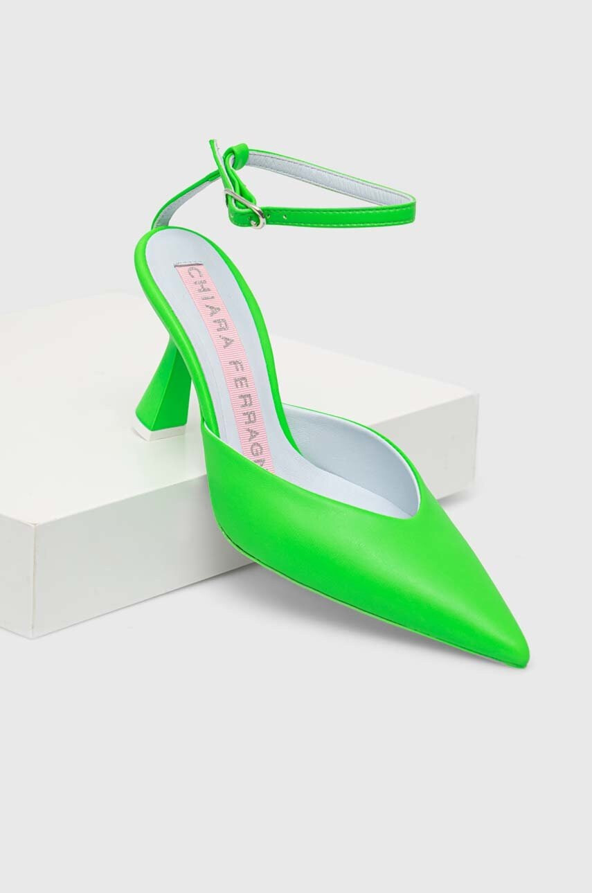 Chiara Ferragni Обувки с висок ток CF3144_041 в зелено - Pepit.bg