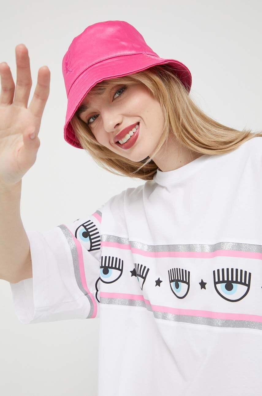 Chiara Ferragni Памучна тениска Maxi Logomania - Pepit.bg