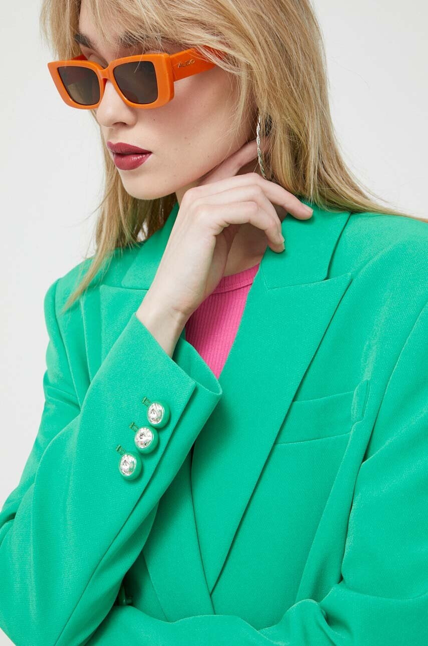 Chiara Ferragni Сако в зелено с двуредно закопчаване - Pepit.bg
