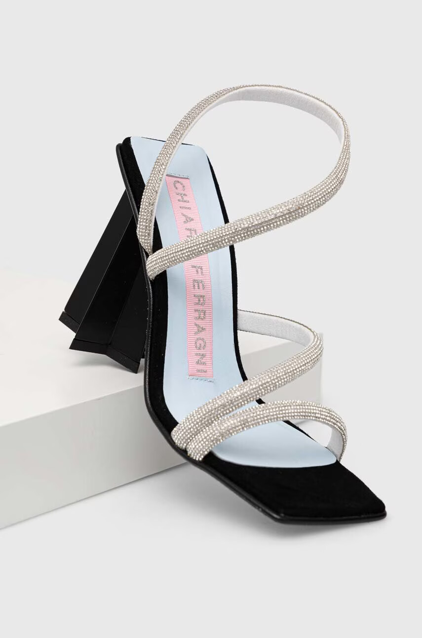 Chiara Ferragni Сандали CF3136_001 в черно CF STAR HEEL 100 - Pepit.bg