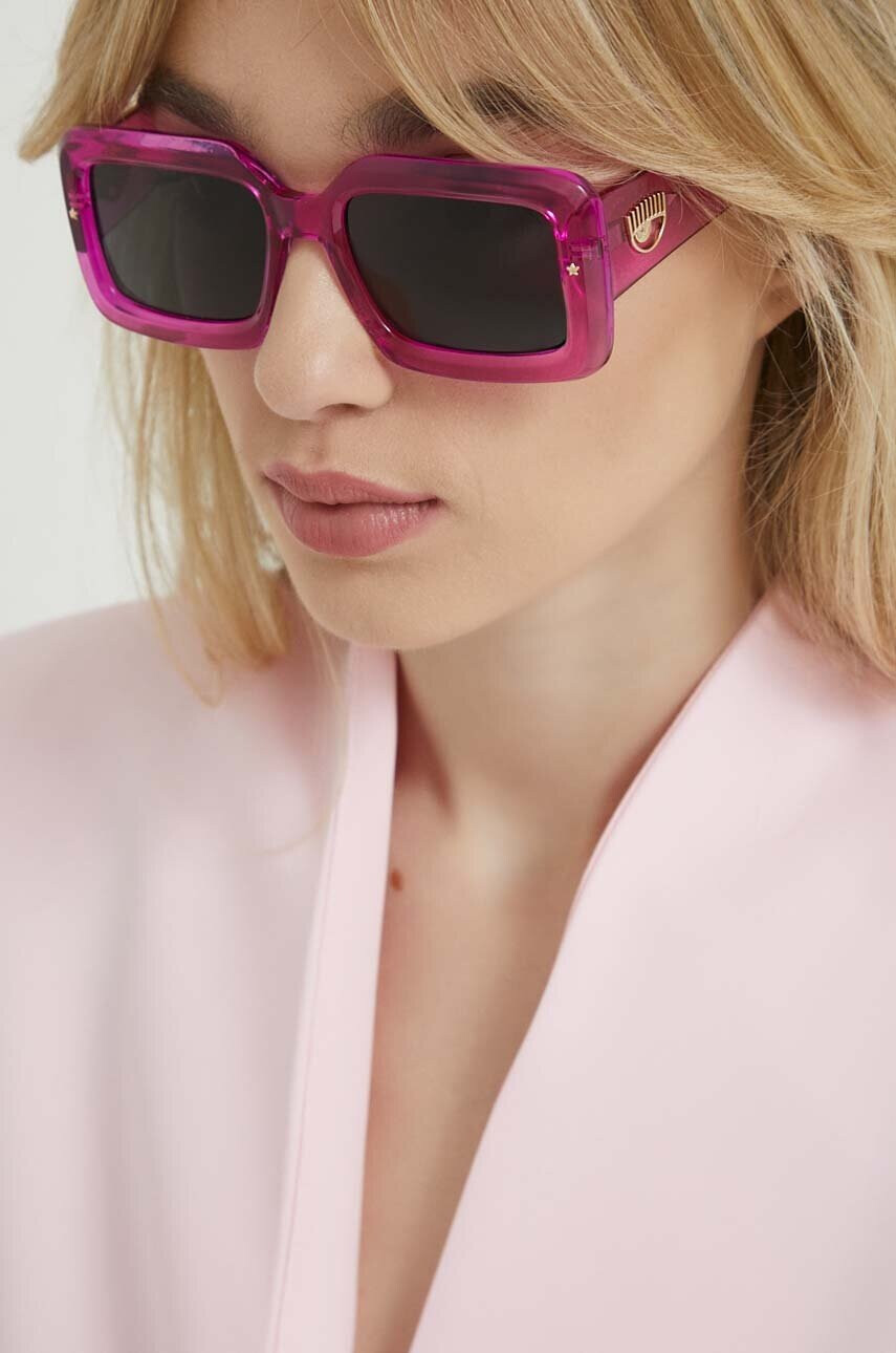Chiara Ferragni Слънчеви очила в розово - Pepit.bg