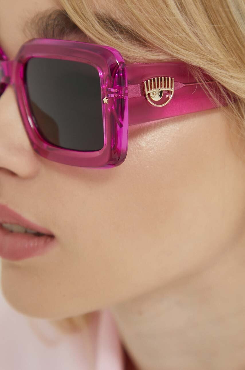 Chiara Ferragni Слънчеви очила в розово - Pepit.bg