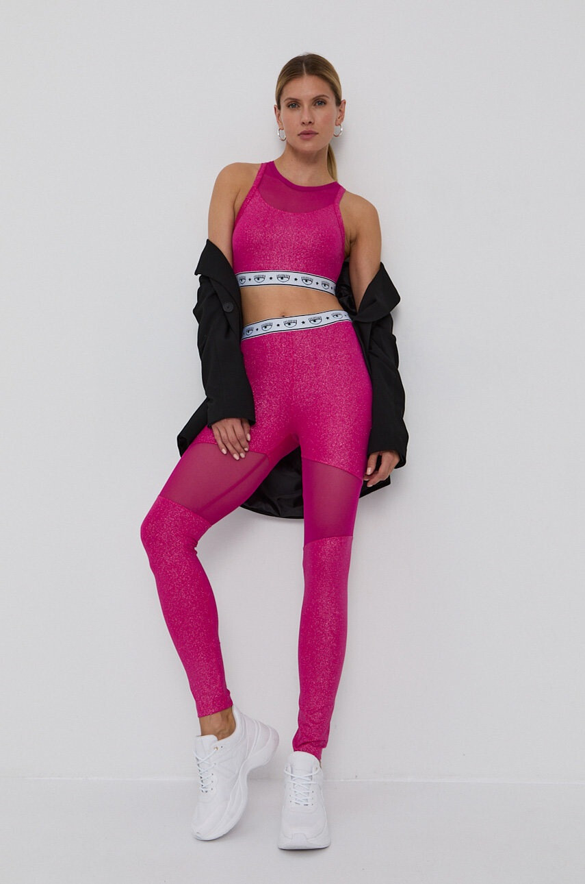 Chiara Ferragni Топ Glitter - Pepit.bg