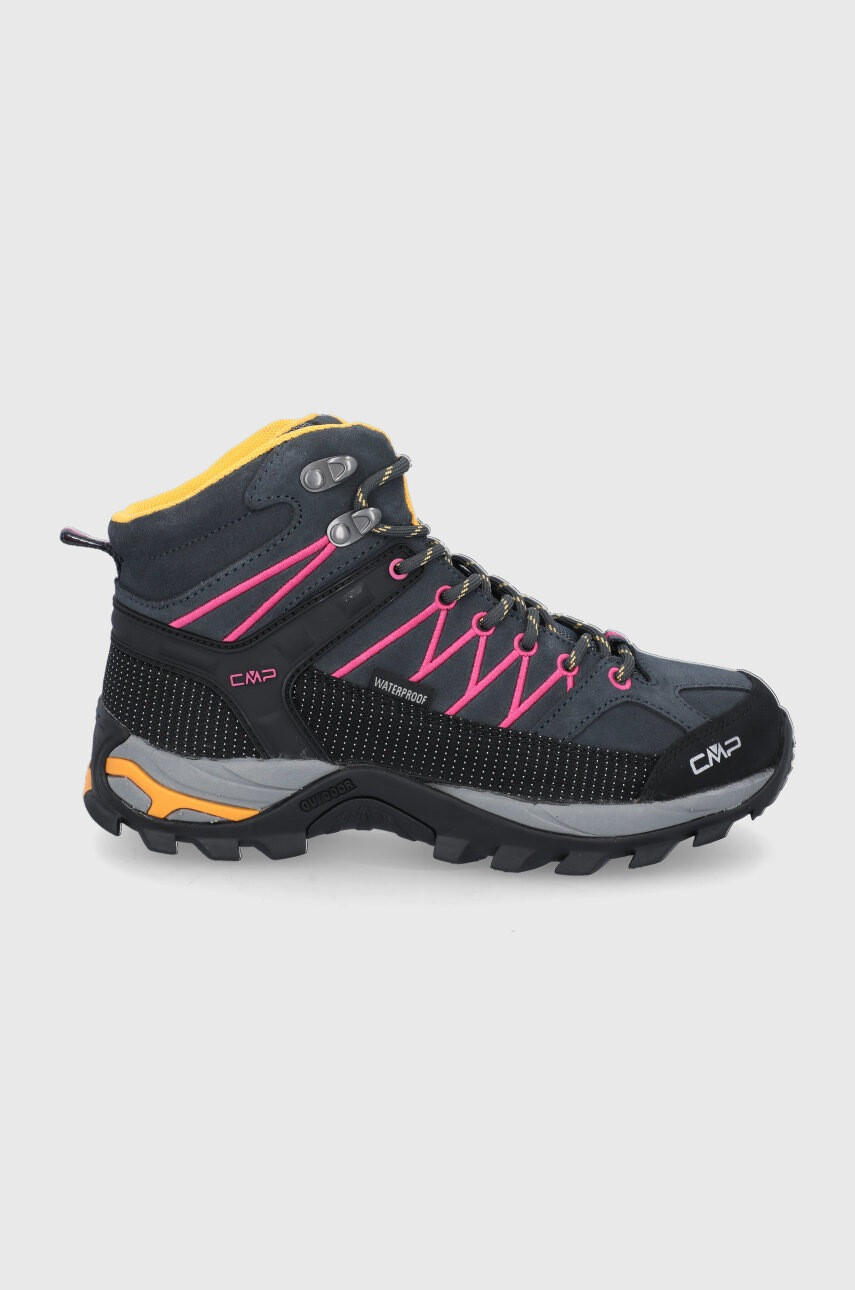 CMP Велурени обувки Rigel Mid Trekking Shoe дамски в тъмносиньо - Pepit.bg