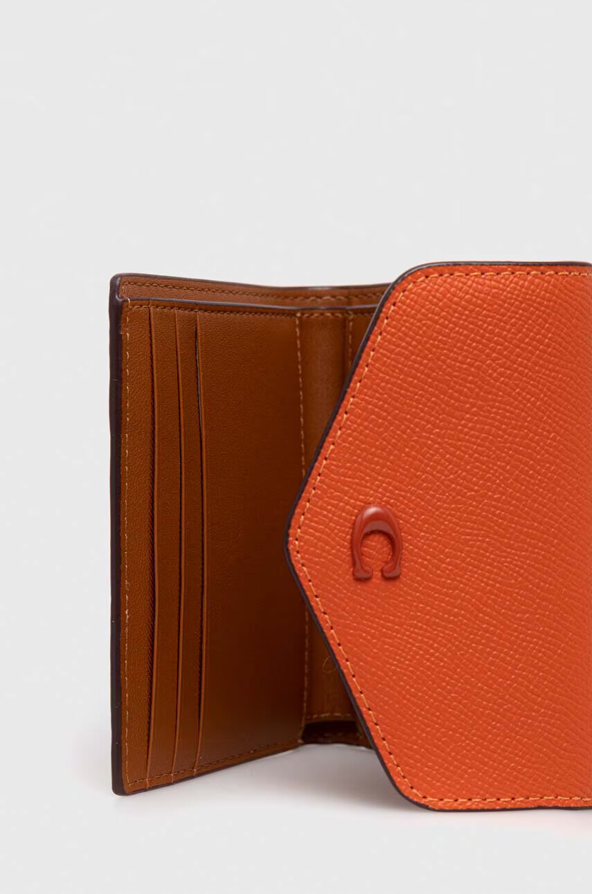 Coach Кожен портфейл дамски в оранжево - Pepit.bg
