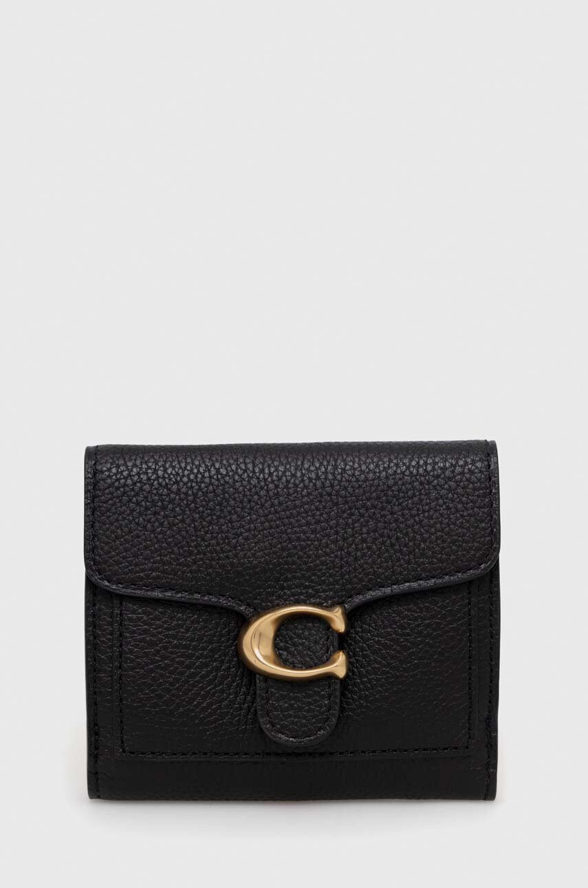 Coach Кожен портфейл дамски в черно - Pepit.bg