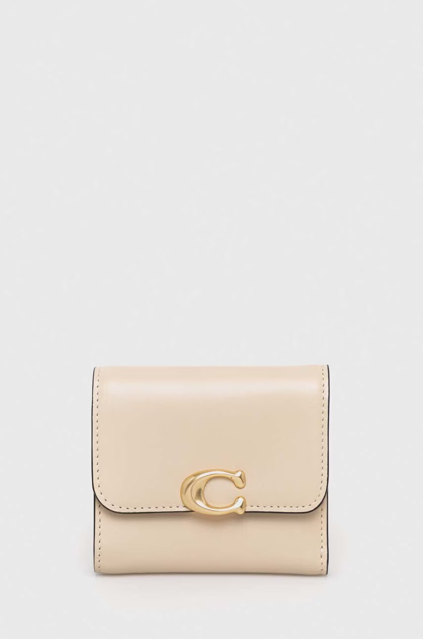 Coach Кожен портфейл дамски в бежово - Pepit.bg