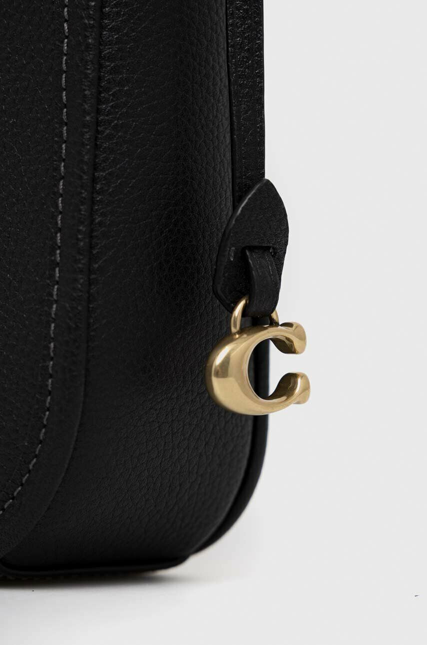 Coach Кожена чанта Chaise Crossbody 19 В черно - Pepit.bg