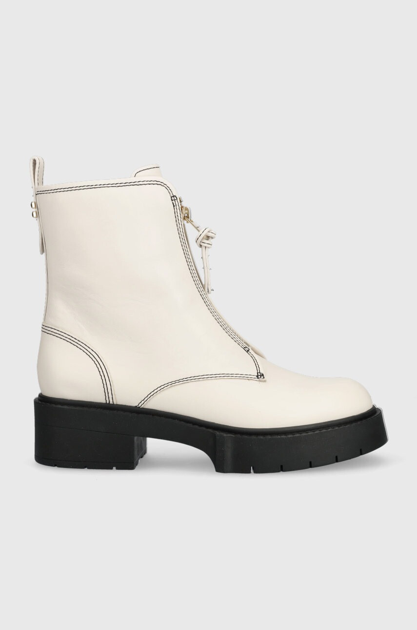 Coach Кожени боти Liza Liza в бежово с платформа CD151 - Pepit.bg