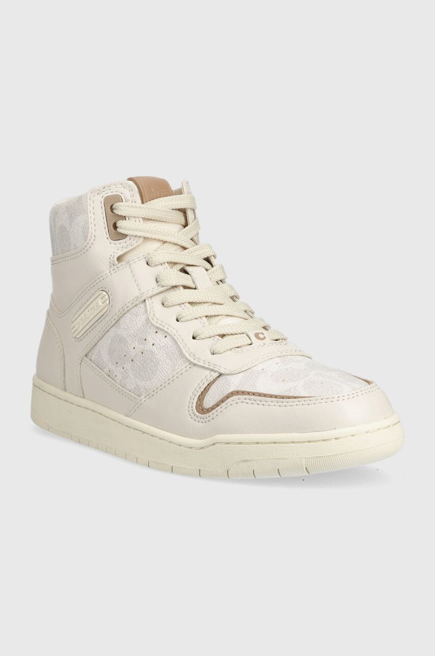 Coach Маратонки Cd304 Hi Top Coated Canvas Hi Top в бежово CD304 - Pepit.bg