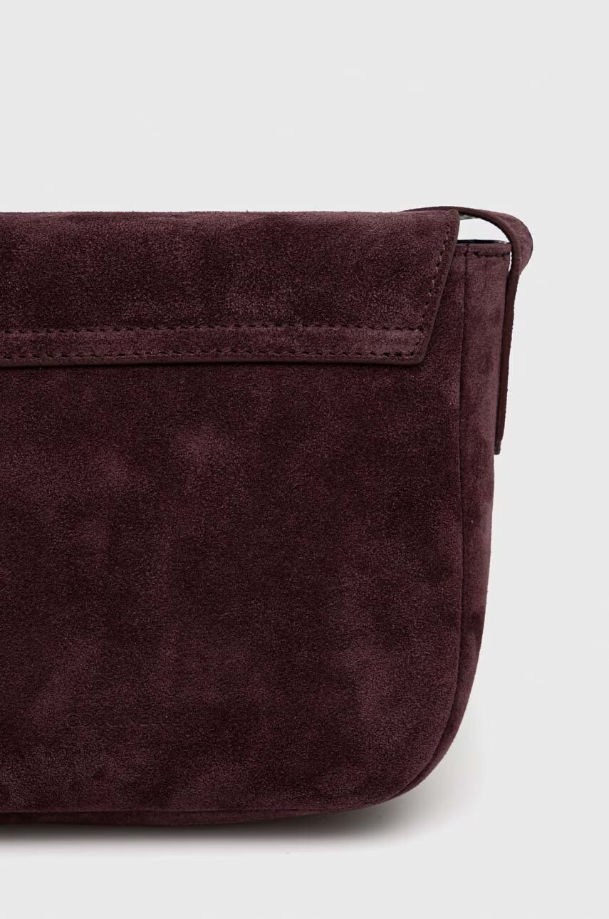 Coccinelle Велурена чанта Suede в лилаво - Pepit.bg